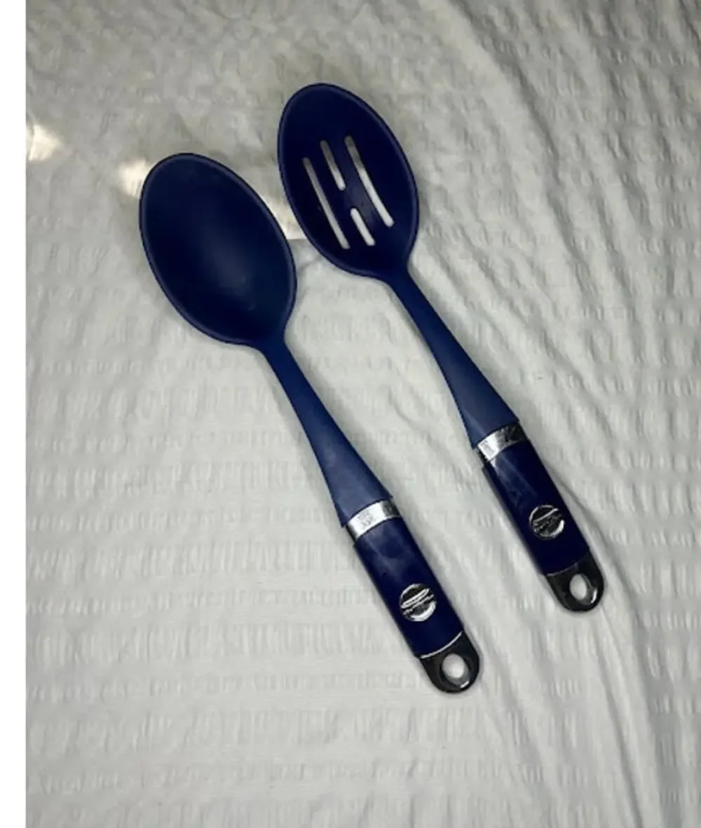 2 Kitchenaid Silicone Cobalt Blue SPOONS